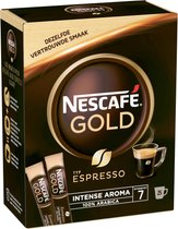Bol.com Nescafé Gold Espresso oploskoffie - 6 doosjes à 25 zakjes aanbieding