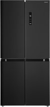 Bol.com Inventum SKV4178B - Amerikaanse koelkast - 4 deuren - Display - No Frost - 474 liter - Zwart aanbieding