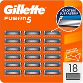 Bol.com Gillette Fusion5 Scheermesjes Voor Mannen - 18 Stuks aanbieding