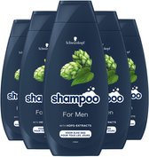 Bol.com Schwarzkopf For Men Shampoo 5x 400ml - Grootverpakking aanbieding
