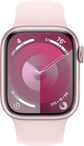 Bol.com Apple Watch Series 9 - GPS + Cellular - 41mm - Pink Aluminium Case with Light Pink Sport Band - S/M aanbieding