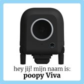 Bol.com POOPY VIVA - Automatische Kattenbak met App - Zelfreinigende Elektrische Kattenbak met Luchtafzuigsysteem + 100 Afvalzak... aanbieding