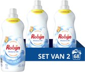 Bol.com Robijn Klein & Krachtig Classics Vloeibaar Wasmiddel - Stralend Wit - met Care Serum - 2 x 34 wasbeurten aanbieding