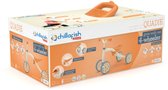 Bol.com Chillafish Quadie vierwieler voor kinderen van 1-3 jaar verstelbare zithoogte opbergruimte in het zitje wielen zijn gelu... aanbieding