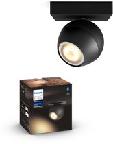 Bol.com Philips Hue Buckram opbouwspot - warm tot koelwit licht - 1-spot - zwart aanbieding