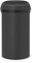 Bol.com Brabantia Touch Bin Prullenbak - 60 liter - Mineral Infinite Grey aanbieding