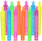 Bol.com 36x Bellenblaas buisjes neon kleuren met ster dop 4 ml voor kinderen - Uitdeelspeelgoed - Grabbelton speelgoed aanbieding