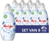 Bol.com Robijn Klein & Krachtig Classics Stralend Wit Vloeibaar Wasmiddel - 8 x 19 wasbeurten - Voordeelverpakking aanbieding