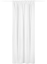 Bol.com JEMIDI Kant-en-klaar blikdicht gordijn - Gordijn met plooiband 140 x 250 cm - Passend voor op gordijnen rail - Wit aanbieding