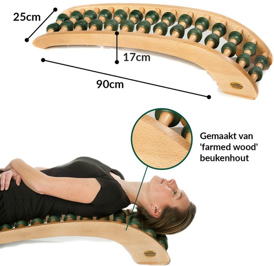 Giant Rolastretcher Rugstretcher - Voor mensen langer dan 1.90 m. - Drukpunt massage