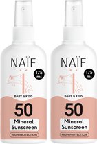 Bol.com Naïf - Minerale Zonnebrand Spray Voordeelset - Baby's & Kinderen - SPF50 - 2x175ml aanbieding