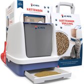 Bol.com JC Pets Premium Kattenbak Systeem - Inclusief 2.5KG / 4L Kattenbakvulling - Zelfreinigend aanbieding