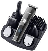Bol.com Draadloze oplaadbare baardtrimmer voor mannen voorzien van een LED-display - 6 verwisselbare koppen- 5 opzetstukken van ... aanbieding
