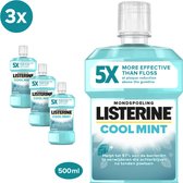 Bol.com LISTERINE Cool Mint mondwater - verfrissende mondspoeling voor bestrijding van schadelijke bacteriën voor gezond tandvle... aanbieding