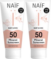 Bol.com Naïf - Minerale Zonnebrand crème Voordeelset - Baby's & Kinderen - SPF50 - 2x175ml aanbieding