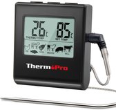 Bol.com TP16 vleesthermometer grillthermometer digitale braadthermometer oventhermometer keukenthermometer met timer voor BBQ gr... aanbieding