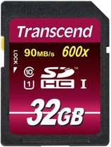 Bol.com Transcend 32GB SDHC UHS-I 600x (Ultimate) aanbieding