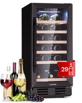 Bol.com Vinovilla 29 Built-In wijnkoelkast 81 liter 29 flessen 1 zone glazen deur rvs aanbieding