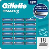 Bol.com Gillette Mach3 Scheermesjes - Voor Mannen - 18 Scheermesjes aanbieding
