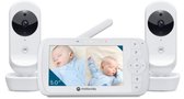 Bol.com Motorola Nursery VM35-2 - Babyfoon met 5-Inch Gesplitst Scherm en 2 Camera's - Nachtvisie - Ingebouwde microfoon aanbieding