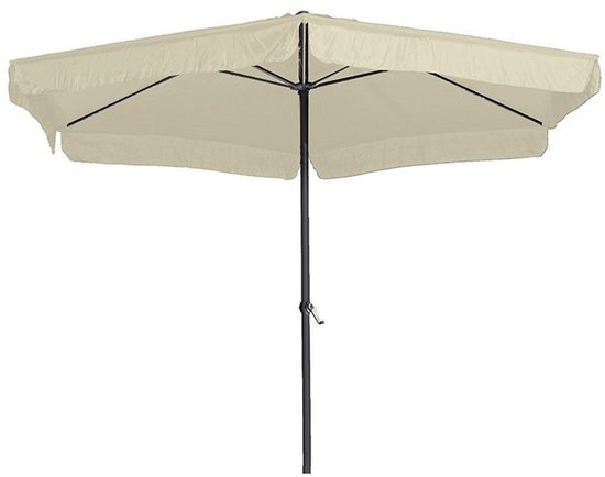 Garden Impressions Delta parasol - 300 cm - carbon black/ ecru