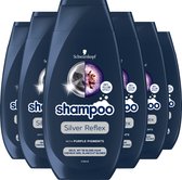 Bol.com Schwarzkopf Shampoo Silver Reflex Voor Blond Grijs & Wit haar - 6x 250ml - Grootverpakking aanbieding