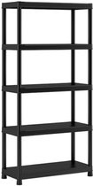 Bol.com Keter Plus Shelf 90/5 - 5 Planken - 90x40x182cm - Zwart aanbieding