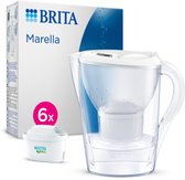 Bol.com BRITA Marella Cool Waterfilterkan met 6 stuks MAXTRA PRO ALL-IN-1 Filterpatronen - 24L - Wit - Voordeelverpakking | Opti... aanbieding
