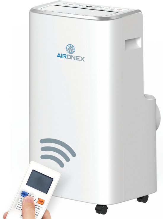 Mobiele Airco Aironex 12000 BTU - Airconditioner Wit - Airco met...