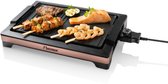 Bol.com Bestron elektrische tafelgrill voor 4 Personen teppanyaki Bakplaat met afneembare grillplaat en twee grilloppervlakken m... aanbieding