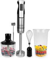 Bol.com KitchenMasters Staafmixer Set - Hakmolen Garde & Melkopschuimer - Mixer 5-in-1 - 1000W - 7 snelheden aanbieding