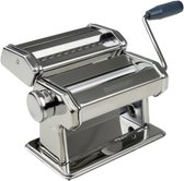 Bol.com Pasta machine verstelbaar 195 x 16 x 17 cm Easy Prepare houder voor bevestiging aan het werkblad - zilver blauw - 1 stuk... aanbieding