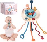Bol.com Montessori Speelgoed - Octopus Speelgoed - Sensorsiche Trekkoord - Voor Fijne Motoriek - Voor Baby's - aanbieding