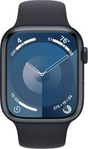 Bol.com Apple Watch Series 9 - 45mm - Midnight Aluminium Case with Midnight Sport Band - M/L aanbieding