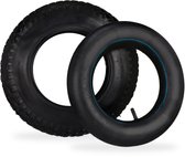 Bol.com Relaxdays steekwagenband 3.50-8 met binnenband - luchtband voor steekwagenwiel - profiel aanbieding