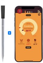 Bol.com Luxe Vleesthermometer Bluetooth Draadloos Keukenthermometers - Mobiel Android IOS App - Oven BBQ Smoker Grill - 15 Meter... aanbieding