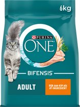 Bol.com Purina ONE Adult - Kattenvoer Droogvoer - Kip & Volkoren Granen - 6 kg aanbieding