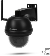 Bol.com SecuFirst CAM214Z met 128GB opslag Dome Camera zwart - IP Camera draai- en kantelbaar voor buiten - FHD 1080P aanbieding