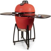 Bol.com Patton - Kamado 21" - Premium Red Devil - Keramische barbecue - incl. Bluetooth kerntemperatuurmeter - LED verlichting -... aanbieding