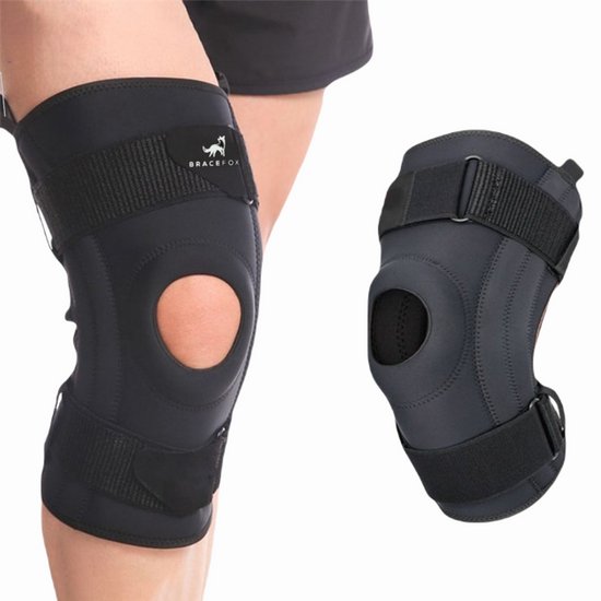 Bracefox® Premium Kniebrace - 'ErgoKnee 3' | Knie bandage ondersteuning met...