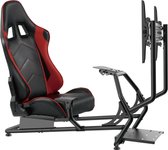 Bol.com Racestoel cockpit simulator - volledig verstelbaar met beeldscherm bevestiging aanbieding