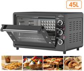 Bol.com SMH LINE® Vrijstaande Oven - 45L - 1800W - Camping oven - Convectie Mini Oven - Geëmailleerde Holte - Hetelucht & Grillf... aanbieding