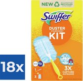 Bol.com Swiffer Duster Stofdoekjes - Starterkit + 3 navullingen Febreze - Voordeelverpakking 18 stuks aanbieding