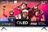 Bol.com CHiQ L32QM8G - Smart TV 32 Inch - Full HD - QLED Google TV met HDR - Metal Frameless - Dolby Audio aanbieding