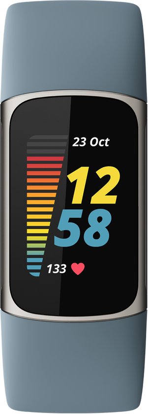 Fitbit Charge 5 - Activity Tracker - horloge met stappenteller - Staalblauw