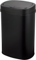 Bol.com Prullenbak met Sensor - 60 Liter - Afvalbak RVS - Vuilinisbak - Soft Close Deksel - Zwart aanbieding
