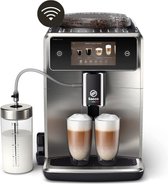 Bol.com Philips Saeco Xelsis Deluxe SM8785/00 - Espressomachine - 22 Soorten Warme Drankjes - Zwart / Zilver - + AquaClean Filter aanbieding