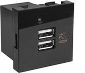 Bol.com Maclean - USB wandcontactdoos lader 2x USB aansluiting tot 2.1A Snel Opladen Modulaire wandcontactdoos inbouw (USB wandc... aanbieding