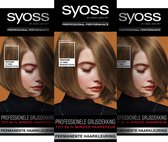 Bol.com Syoss Baseline - 6-66 Roasted Pecan - Permanente Haarverf - Haarkleuringen - 3 stuks aanbieding