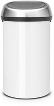 Bol.com Brabantia Touch Bin Prullenbak - 60 liter - White / Matt Steel Fingerprint Proof deksel aanbieding